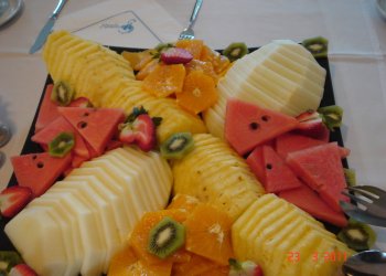 Früchteteller im Hotel Aguait